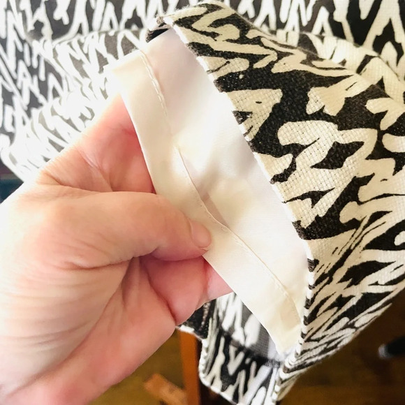 LOFT women’s textured contemporary abstract pencil skirt SZ 10 black white - Picture 8 of 10